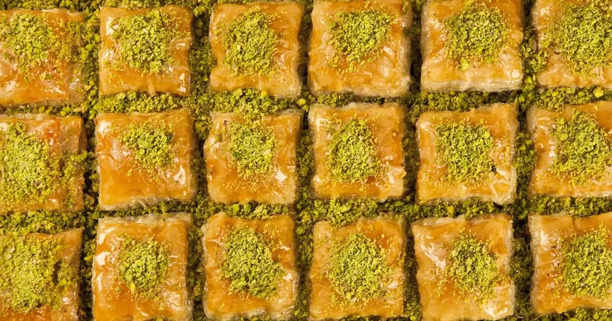 Турецкая пахлава с антепской фисташкой